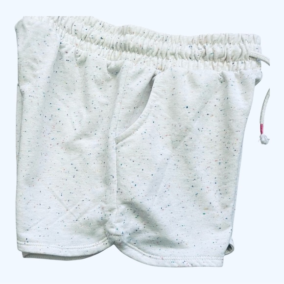 Cat & Jack casual white speckled confetti Girls shorts L (10-12) elastic waist - Picture 5 of 12
